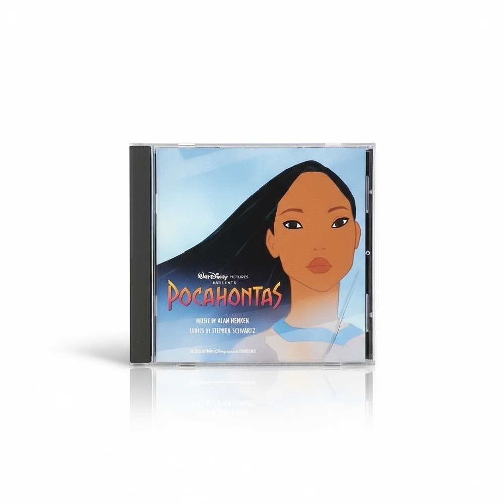 VTG DISNEY POCAHONTAS Soundtrack CD - Blue and White case booklet 90s Disney cds